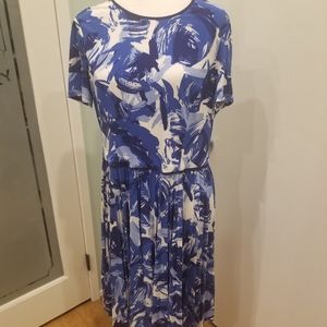 Maggy London Blue Dress with Pleates